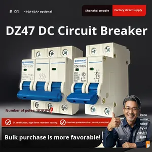 <span class=keywords><strong>DC</strong></span> Devre Kesici Plastik DC500V Elektrikli Araç Hava Anahtarı 1P 2P 3P 4P 6-63A - Product Image 5
