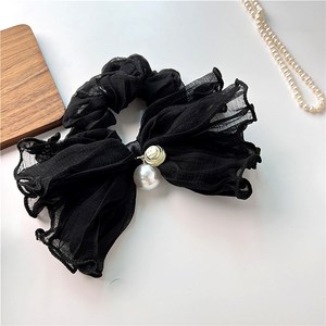 YANYE 3 couleurs <span class=keywords><strong>vénitien</strong></span> plissé perle pendentif arc fille élastique gros intestin <span class=keywords><strong>cheveux</strong></span> cravates corde chouchous - Product Image 2
