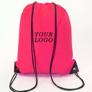 Sac à dos en polyester à cordon de serrage pour le sport (football, basketball) et l'école – Vente directe usine - Product Image 1