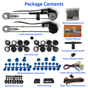 Kit de lève-vitres électriques à vente directe d'usine, interrupteur de lève-vitres électriques, 2 portes, 12-24 V, moteur de lève-vitres électriques pour voiture - Product Image 2