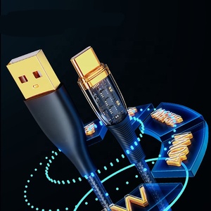 Cavo dati intrecciato in <span class=keywords><strong>Micro</strong></span> lega trasparente di nuovo stile all'ingrosso ricarica tipo c <span class=keywords><strong>Micro</strong></span> caricatore USB imposta cavo dati - Product Image 6