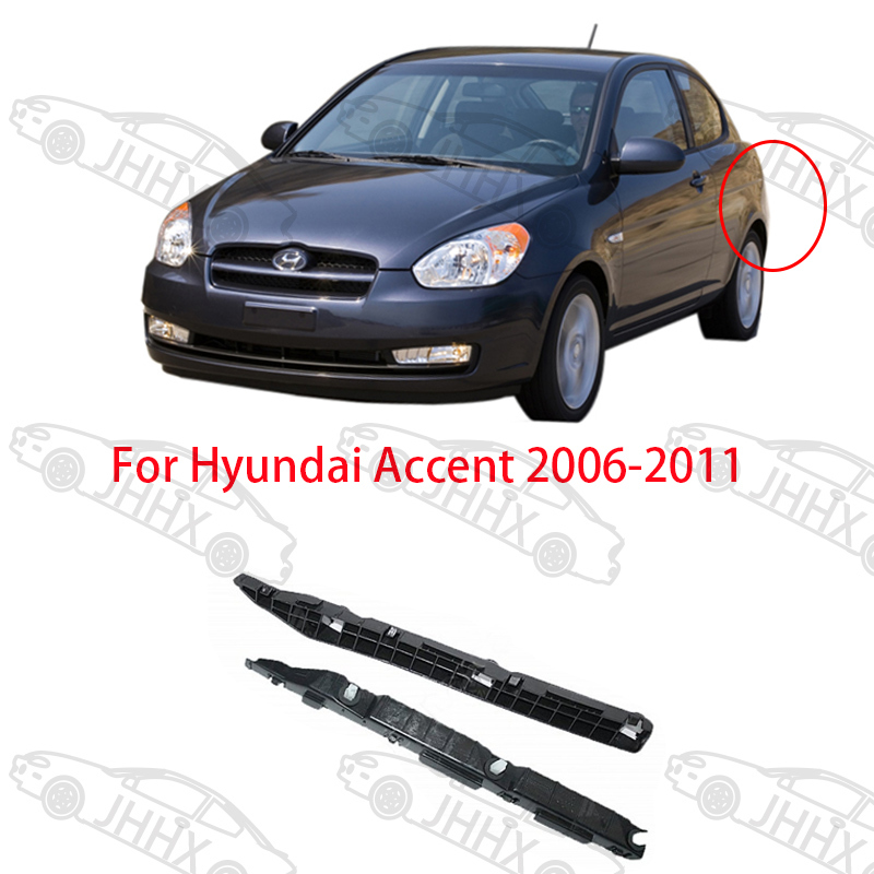 IHT Front Bumper Reinforcement Impact Bar – 2012-2017 Hyundai Accent Black - View #5