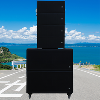 Système de sonorisation DBK, double caisson de basses professionnel de 18 pouces, enceintes en ligne, système d'enceintes double 10 pouces, audio professionnel