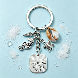 Llavero de aleación de zinc sin níquel con forma de pez marino, esmaltado, personalizado, para promoción, regalo o obsequio. - Product Image 3