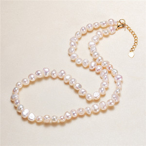 Exquisito Collar con Colgante de Perla Natural Estilo Reina de Hielo, Cadena de Clavícula de Moda, Joyería para Regalo de Novia - Product Image 1