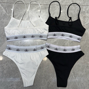 Set Canotta Traspirante Sexy con Logo Lettera, Reggiseno Sportivo da Donna per Fitness e Yoga, Intimo Esterno - Product Image 2