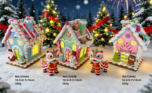 <span class=keywords><strong>D</strong></span>écoration de Noël artisanale colorée : Père Noël, bonhomme de neige, bonhomme en <span class=keywords><strong>pain</strong></span> <span class=keywords><strong>d</strong></span>'<span class=keywords><strong>épice</strong></span>s, maison en <span class=keywords><strong>pain</strong></span> <span class=keywords><strong>d</strong></span>'<span class=keywords><strong>épice</strong></span>s - Product Image 3