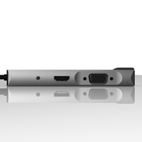 BASIX Original Type-C ke Multi USB 3.0 Hub Adapter Dock dengan 9-Port VGA/Gigabit Ethernet Network Hub Model TW9R