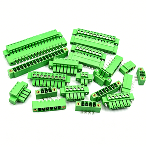 15edgkm 3. Terminal Blok PCB Plug-in 81mm, Soket Jarum Lurus Melengkung 2 3 4 16P Flens dengan Telinga - Product Image 1