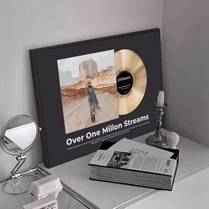 Décoration Murale Vinyle Vintage : Art Mural Rétro Musical, Impression sur Toile Giclée pour Café, Bar, <span class=keywords><strong>Studio</strong></span> – Décoration Murale Nostalgique en Gros - Product Image 1