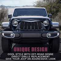 Gobison 2018 2019 2020 2021 4x4 Accessoires tout-terrain Pare-chocs avant Grille pour JEEP WRANGLER JL JT