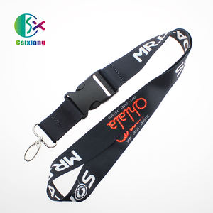 安いポリエステルストラップキーホルダー、ロゴカスタム付きラウンドナイロンストラップ、カスタムストラップIDバッジホルダー - Product Image 5