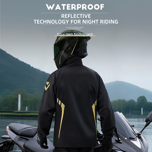 Combinaison de pluie pour <span class=keywords><strong>moto</strong></span>, imperméable et coupe-vent, veste et pantalon en 2 pièces avec sac pliable, imperméable, équipement de conduite en plein air - Product Image 6