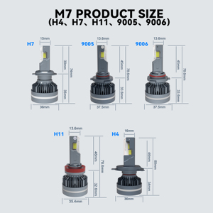 Nuevos Faros Delanteros LED para Automóvil Modelo 2026, 4 Tubos de Cobre, Luces de Alta Potencia de 110w, Venta al por Mayor de Fábrica, Bombillas LED para Automóvil - Product Image 1