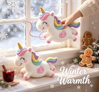 Peluche Pégase Arc-en-ciel Brodé Personnalisé, Super Doux, Adorable Cheval Ailé en Peluche pour Cadeaux Enfants, Anti-Stress