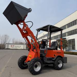 Pemuat penggerak empat roda energi baru, muatan listrik kecil, cocok untuk pertanian dan Taman - Product Image 1