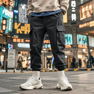 Pantalones Jogger Cargo Carhartt para Hombre, Cintura Elástica, Transpirables, Corte Holgado, Casuales, para Uso en Exteriores, Blancos, 100% Algodón - Product Image 5