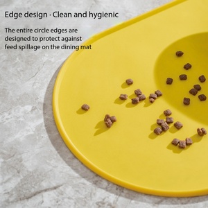 <span class=keywords><strong>Tappetino</strong></span> <span class=keywords><strong>in</strong></span> <span class=keywords><strong>Silicone</strong></span> per Cibo per Cani e Gatti, Ovale Impermeabile Antiscivolo, <span class=keywords><strong>Tappetino</strong></span> Anti-Rovesciamento per Ciotole - Product Image 5