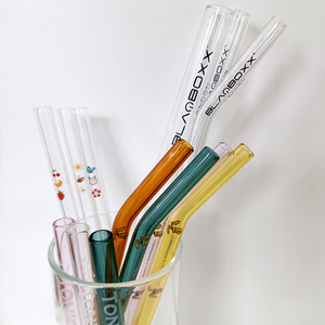 Biểu tượng tùy chỉnh Decal tái sử dụng kính uống ống hút bán buôn Decal Kính rơm - Product Image 2