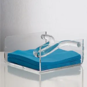 Design élégant en plastique barre porte serviette porte-serviettes en acrylique