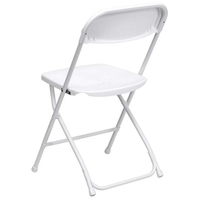 Chaises pliantes blanches modernes pour événements, mariages, extérieur et jardin, vente en gros