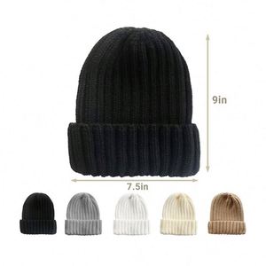 หมวกไหมพรมผู้หญิงแบบกำหนดเองสำหรับฤดูหนาว ขอบยางยืดสำหรับเล่นสกี - Product Image 1