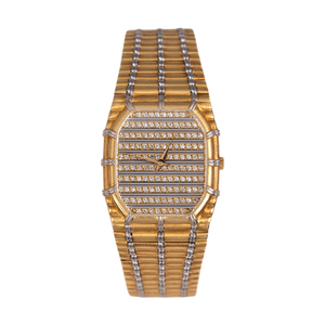 Reloj de cuarzo de dos tonos con esfera cuadrada, pulsera con indicador de fecha para uso diario - Product Image 2