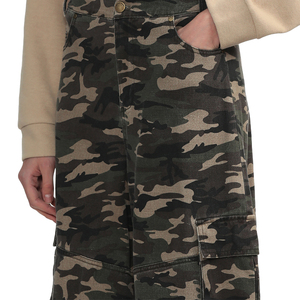 Fabricación personalizada <span class=keywords><strong>mujeres</strong></span> Hip Pop holgado camuflaje High Street <span class=keywords><strong>pantalones</strong></span> de pierna ancha sueltos bolsillo de carga mono liso <span class=keywords><strong>para</strong></span> <span class=keywords><strong>mujeres</strong></span> - Product Image 3