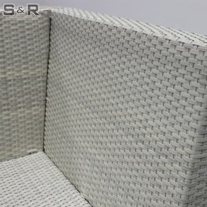 Conjunto de Sofá de Vime Moderno para Exterior <span class=keywords><strong>2026</strong></span>, Design à Prova d'Água para Uso em Parques e Jardins, Resistente a UV - Product Image 3