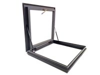 Lanterneau automatique en aluminium à levage automatique |   Fenêtre de toit moderne étanche et bloquable à toute hauteur pour grenier et sous-sol