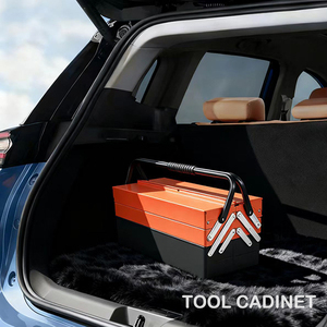 Hộp dụng cụ kim loại treo tường 3 tầng, di động, gấp gọn được, dùng cho nhà, <span class=keywords><strong>studio</strong></span>, sửa chữa ô tô, nhà máy - Product Image 4