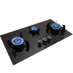 Bếp ga 3 lò đốt bán buôn, mặt kính gấp, đánh lửa điện tử, tích hợp sẵn, dùng cho nhà bếp - Product Image 1