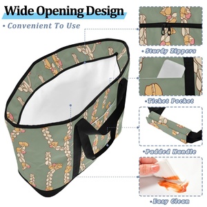 30L Fashion Customs Logo Hawaii Style Lunch <b>Large</b> Thermal Insulated <b>Beach</b> Picnic Cooler Handbag <b>Bag</b> - Product Image 5