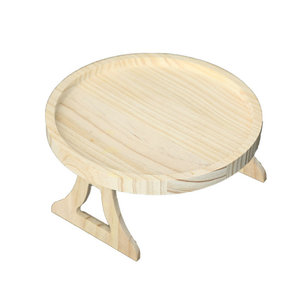 Bandeja de reposabrazos de sofá personalizada de madera de pino ecológica bandeja de aperitivos artesanal de madera - Product Image 1