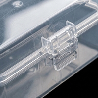 Flacons de stockage de poudre lyophilisée en plastique PP rectangulaires transparents et écologiques avec couvercle à vis sécurisé, tailles 5ml/7ml/10ml personnalisables