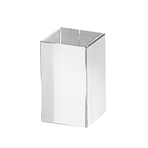 Contenitore in Vetro Paralleloprismatico 40x40x60mm, Organizzatore da Scrivania, Scatola di Stoccaggio Trasparente - Product Image 1