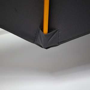 <span class=keywords><strong>Parasol</strong></span> moderne pliable anti-UV avec cadre en bois, manivelle manuelle, forme ronde, <span class=keywords><strong>parasol</strong></span> de jardin léger, <span class=keywords><strong>protection</strong></span> solaire - Product Image 4