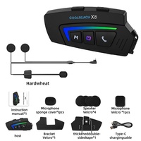 Nouveau Casque Moto Intelligent Bluetooth Étanche avec Assistant Vocal IA et Fonction Double Casque (1 à 2) – Fabricant