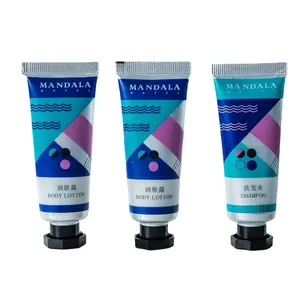 LOGO personalizzato all'ingrosso crema per le mani tubo lozione spremere tubo di plastica tubo di imballaggio cosmetico vuoto per produttore di shampoo