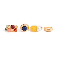 Bague ovale en résine colorée vintage pour femmes, accessoires de bijoux de fête, cadeaux