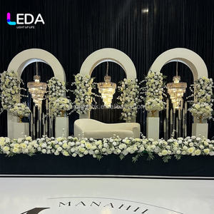 Arco de Boda Blanco LEDA, Soporte de Acrílico para Fondo, Decoración para Salón de Bodas y Eventos - Product Image 1