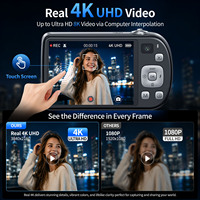Cámara Compacta 8K Ultra HD con Resolución de 88MP, Pantalla Táctil, Flash LED, Vlogging, WIFI, Zoom Óptico 7X, Cámara Frontal/Trasera Dual