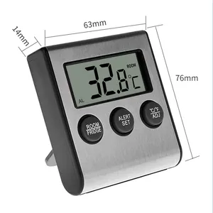 Digital LCD Probe Fridge Freezer Thermometer with Magnet Cold Room Temperature Sensor Refrigerator Thermometer