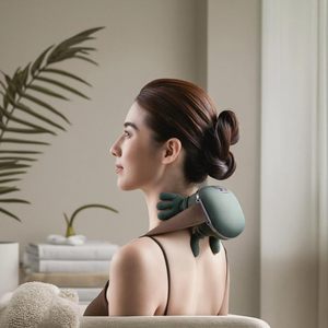 Wellshow masajeador biónico calentado portátil inalámbrico Shiatsu cuello espalda masajeador 4D amasado masaje simulado mano humana deportes - Product Image 2