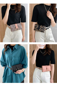 Sac <span class=keywords><strong>banane</strong></span> femme en <span class=keywords><strong>cuir</strong></span> PU pour téléphone portable et portefeuille - Product Image 3