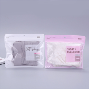 De embalaje de la ropa interior de los hombres al por mayor las mujeres PET bolsa Ziplock bolsas de plástico transparentes bolsas de embalaje Hang Hole - Product Image 3