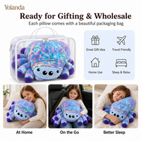 Peluche personnalisée chauffante en tissu, douce et colorée, en forme d'araignée lestée pour le confort et la chaleur
