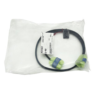 สายเคเบิลเชื่อมต่อแบบถัก KEYENCE GL-RS1 1 เมตร LSZH พร้อมหัวต่อสีดำแบบเดียวกัน 2 หัว สำหรับม่านแสงนิรภัยอัตโนมัติรุ่น GL-R ซีรีส์ - Product Image 2