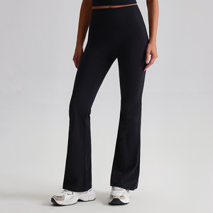 Leggings de fitness pour femmes, taille haute, légers, confortables pour la peau, effet push-up, coupe évasée, pour le yoga, vente en gros, populaires - Product Image 4