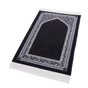 Tapis de prière <span class=keywords><strong>l</strong></span>éger et pliable à poils courts, motif floral géométrique compact, Janamaz, Sejadah portable idéal pour le <span class=keywords><strong>voyage</strong></span> - Product Image 5
